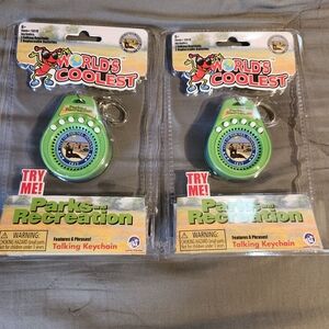 Parks and Recreation Talking Keychain - Green